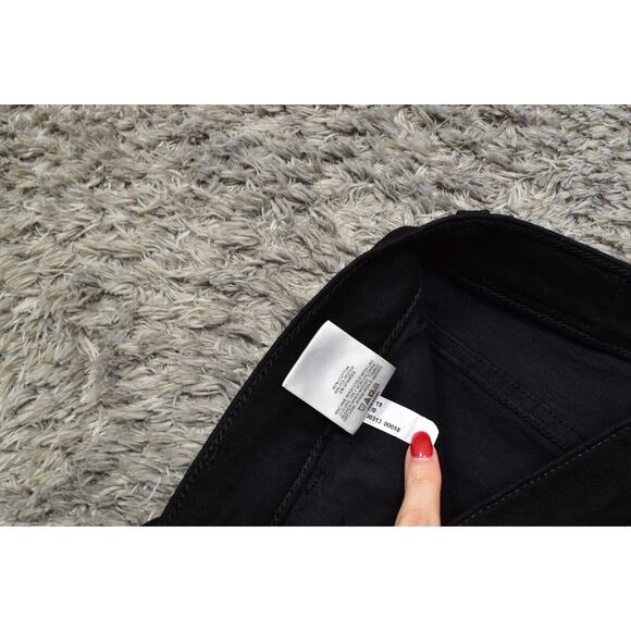 Express Black Skinny Mid Rise Jeans Cotton Blend Size 0 Zip Solid - Picture 4 of 7